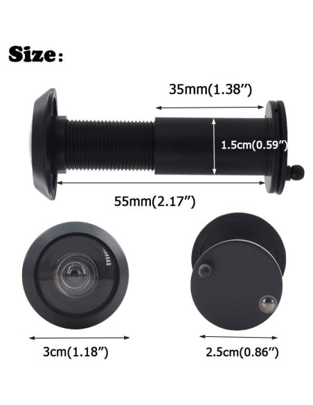 Mirilla de Puerta Junxave de Latón 220 con Cubierta Privacidad
