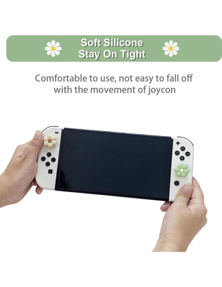 Tapas de agarre para pulgar Cozy Daisy para Nintendo Switch Tapas de agarre para pulgar Cozy Daisy para Nintendo Switch