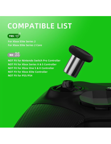 eXtremeRate 6 en 1 Thumbsticks Metálicos para Xbox Elite 2