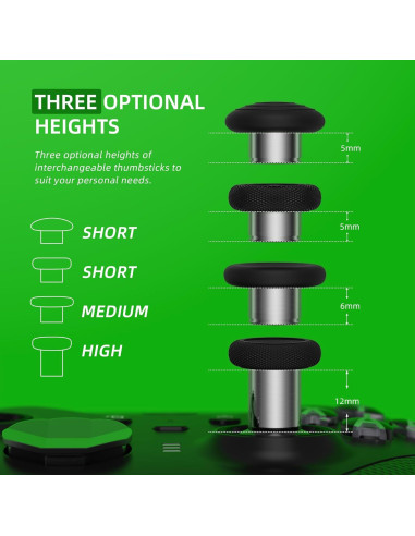 eXtremeRate 6 en 1 Thumbsticks Metálicos para Xbox Elite 2