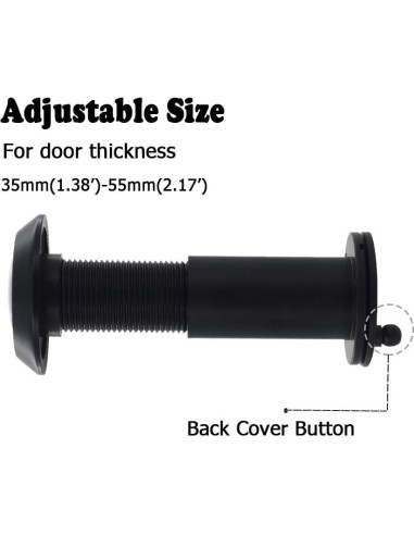 Mirilla de Puerta Junxave de Latón 220 con Cubierta Privacidad