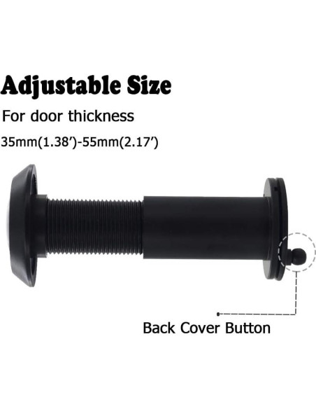 Mirilla de Puerta Junxave de Latón 220 con Cubierta Privacidad