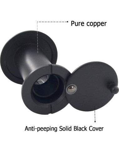 Mirilla de Puerta Junxave de Latón 220 con Cubierta Privacidad