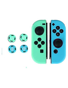 Cubierta de Silicona para Joy-Con Nintendo Switch Verde-Azul
