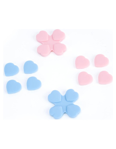 Juego de Tapas de Botones GeekShare para Joy-Con - Rosa y Azul