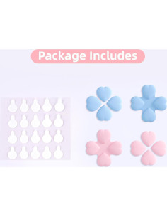 Juego de Tapas de Botones GeekShare para Joy-Con - Rosa y Azul 2