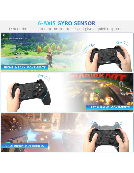 Controlador Inalámbrico Deepdawn para Nintendo Switch Verde Controlador Inalámbrico Deepdawn para Nintendo Switch Verde