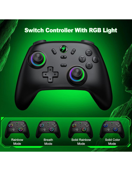 Controlador Pro GAMSINGY para Nintendo Switch y PC - Inalámbrico Controlador Pro GAMSINGY para Nintendo Switch y PC - Inalámbrico