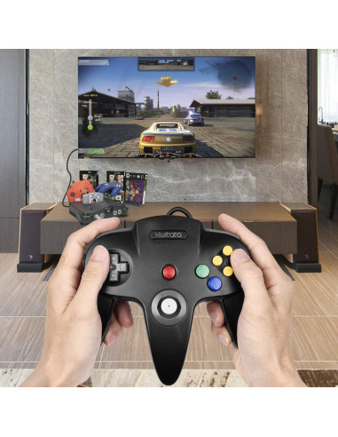 Controlador Clásico KIWITATA para Nintendo 64 con Cable 1.83m