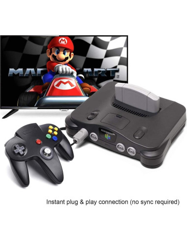 Controlador Clásico KIWITATA para Nintendo 64 con Cable 1.83m