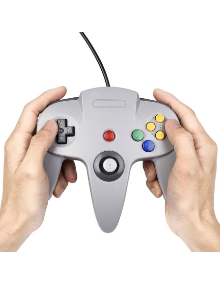 Controlador Clásico KIWITATA para Nintendo 64 con Cable 1.83m