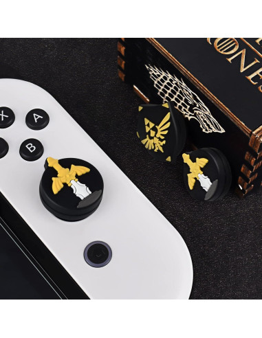 Tapas de Joystick DLseego para Switch y Switch Lite - Negro