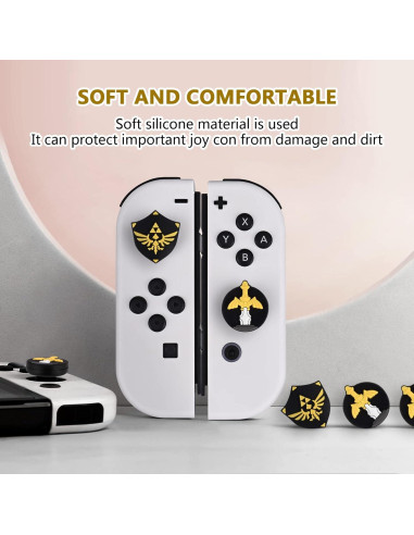 Tapas de Joystick DLseego para Switch y Switch Lite - Negro