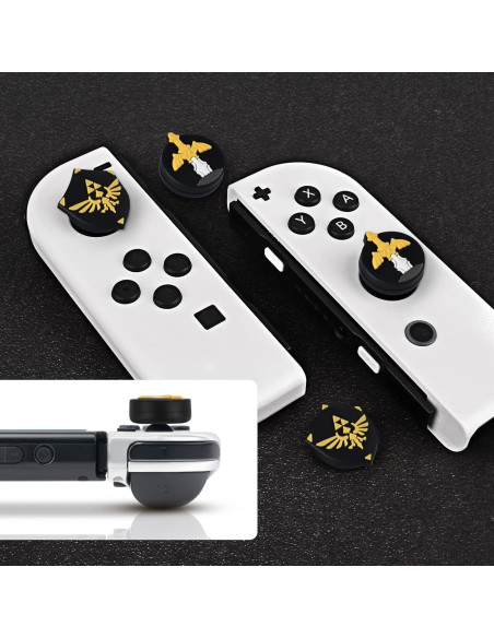 Tapas de Joystick DLseego para Switch y Switch Lite - Negro