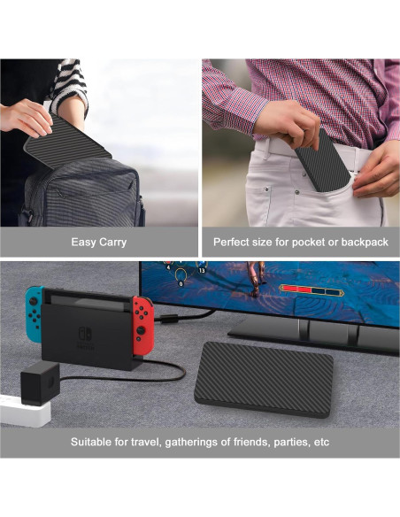 Estuche para Juegos Nintendo Switch AMOACCESSORIES Negro