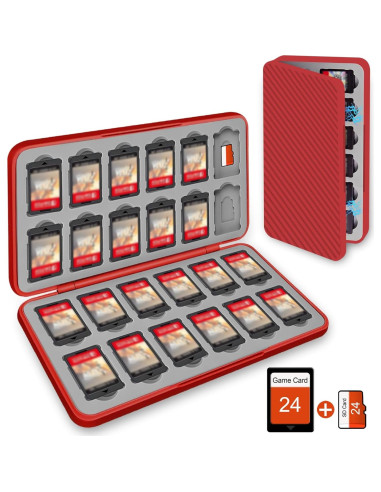 Estuche para Juegos Nintendo Switch AMOACCESSORIES Negro