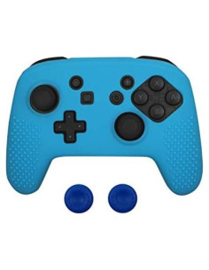 Funda Silicona Nintendo Switch Pro Azul 3 en 1 con Tapas