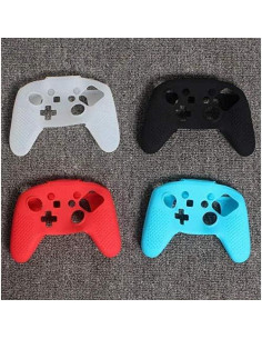 Funda Silicona Nintendo Switch Pro Azul 3 en 1 con Tapas 2