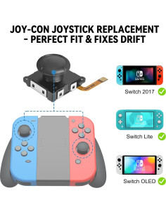 Paquete de 4 Joysticks Reemplazo para Nintendo Switch BGYTWEYTD 2