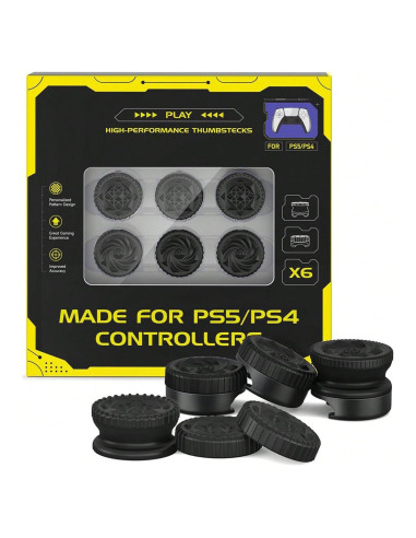 Extensor de Thumbstick YOVDA para PS5/PS4 - 4 Pcs Negro