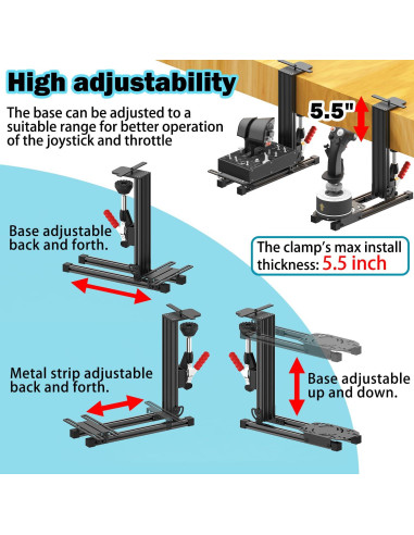 Soporte de Escritorio Wuutyty para Joystick de Vuelo