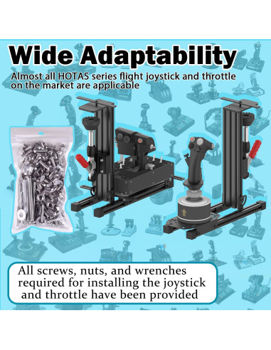 Soporte de Escritorio Wuutyty para Joystick de Vuelo