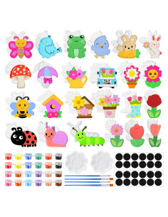 Kit de Manualidades Cerámica WinnerWhy 24 Figuras Primavera