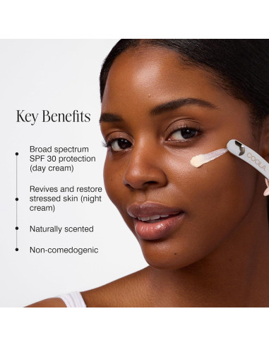 Crema Hidratante para Ojos COOLA Día y Noche SPF 30