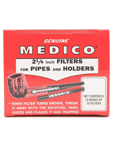 Filtros de Pipa Medico - 12 Cajas de 10 Filtros 6mm