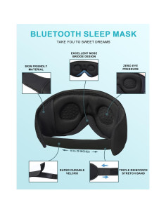 Auriculares para dormir LC-dolida 3D Bluetooth Negro 2