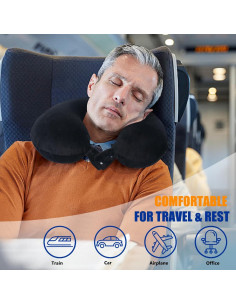 Almohada de Cuello SAIREIDER SRC-TP Espuma Memoria Ajustable 2