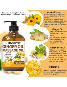 Aceite de Masaje de Jengibre CMWGKBC 130ml Hidratante 2