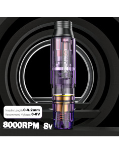 Kit de Tatuaje Inalámbrico Wormhole WTK176 1050mAh Púrpura 2