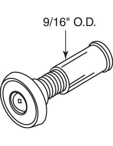 Mirador de Puerta Cromado Prime-Line S 4185 180 Grados 14 mm