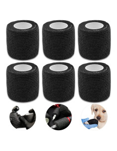 Cinta de agarre para tatuajes Autdor 6Pcs 2,54 cm x 4,57 m