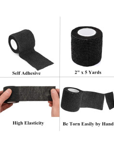 Cinta de agarre para tatuajes Autdor 6Pcs 2,54 cm x 4,57 m 2