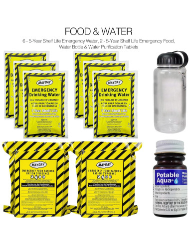 Kit de Emergencia Deluxe Ready America para 2 Personas