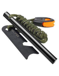Iniciador de Fuego Hkoper 10,16 cm Kit Supervivencia 6 en 1