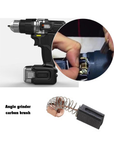 2 Pares Escobillas de Carbón para Amoladora Black & Decker G720 2