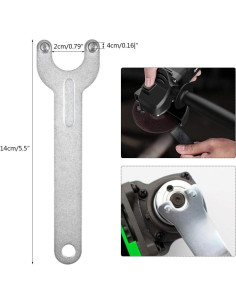 Llave de Ángulo 5 Piezas Topbuti para Amoladora 12,7 cm 2