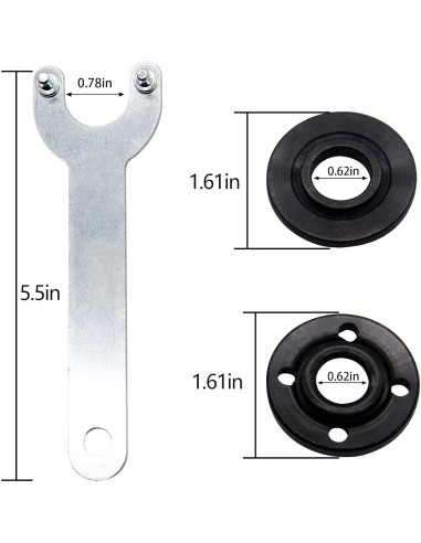 Llave de Grano de Ángulo Thaekuns 11.4 cm 13.3 cm Compatible con Dewalt