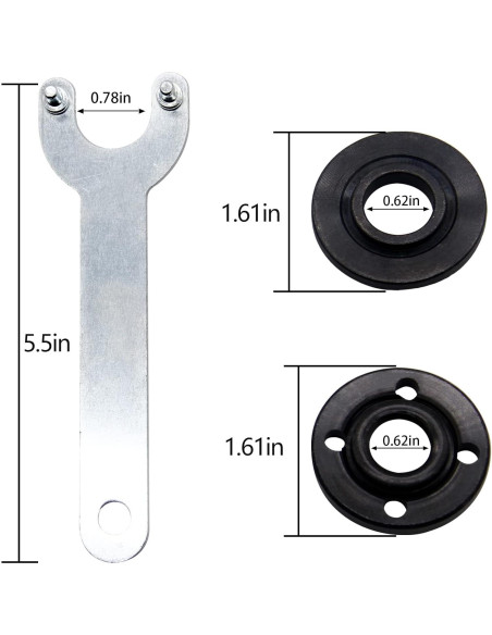 Llave de Grano de Ángulo Thaekuns 11.4 cm 13.3 cm Compatible con Dewalt