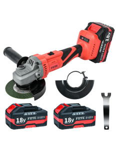 Amoladora Angular Inalámbrica FIITE 18V 10000RPM 2 Baterías