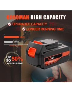 Batería Litio-ion 20V 6000mAh TenHutt 2 Paquetes 2