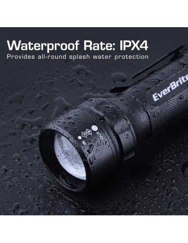 Linterna LED EverBrite 400 Lúmenes Zoomable IPX4 Camping