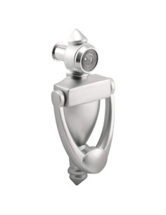 Tirador de Puerta con Visor Nuk3y 14 cm Níquel Satinado