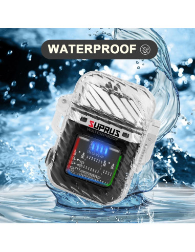 Encendedor Eléctrico SUPRUS Doble Arco Recargable a Prueba de Viento