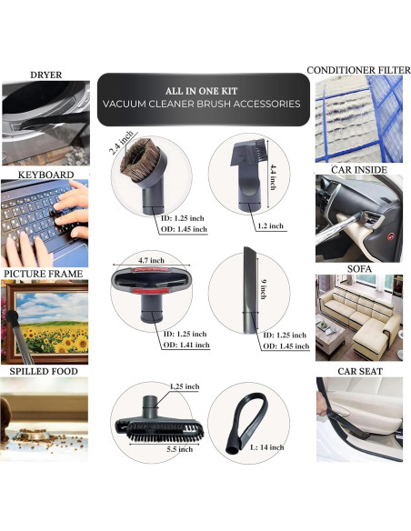 Kit de Adaptadores de Aspiradora VACEXT para Shark y Shop Vac Kit de Adaptadores de Aspiradora VACEXT para Shark y Shop Vac