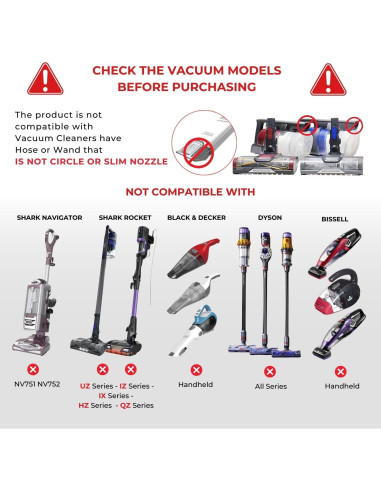 Kit de Adaptadores de Aspiradora VACEXT para Shark y Shop Vac