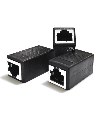 Paquete de 3 Acopladores Ethernet ZY RJ45 Hembrado 1 Gbps